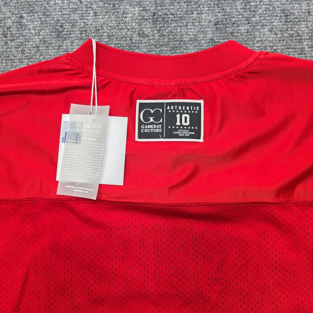 Gameday Couture Wisconsin Badgers Rhinestone Jersey Women's XL Red T452 NCAA - Picture 7 of 14